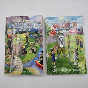 Cub Scout Webelos & Wolf Handbooks Boy Scouts of America Paperback 2012 Lot of 2